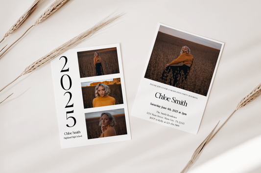 Modern Graduation Party Invitation Template EWP110