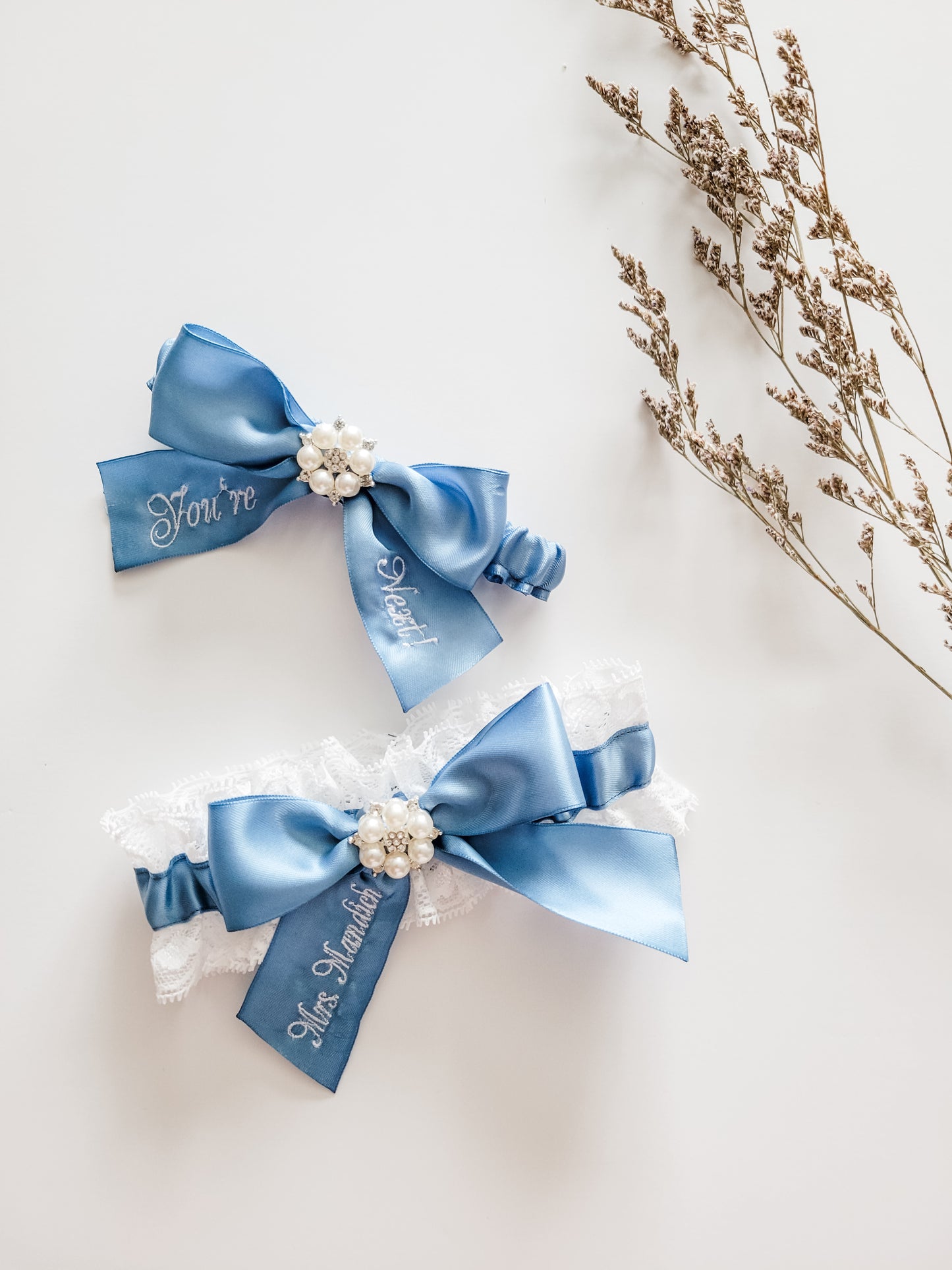 Design Your Own Embroidered Bridal Garter - Ella Winston