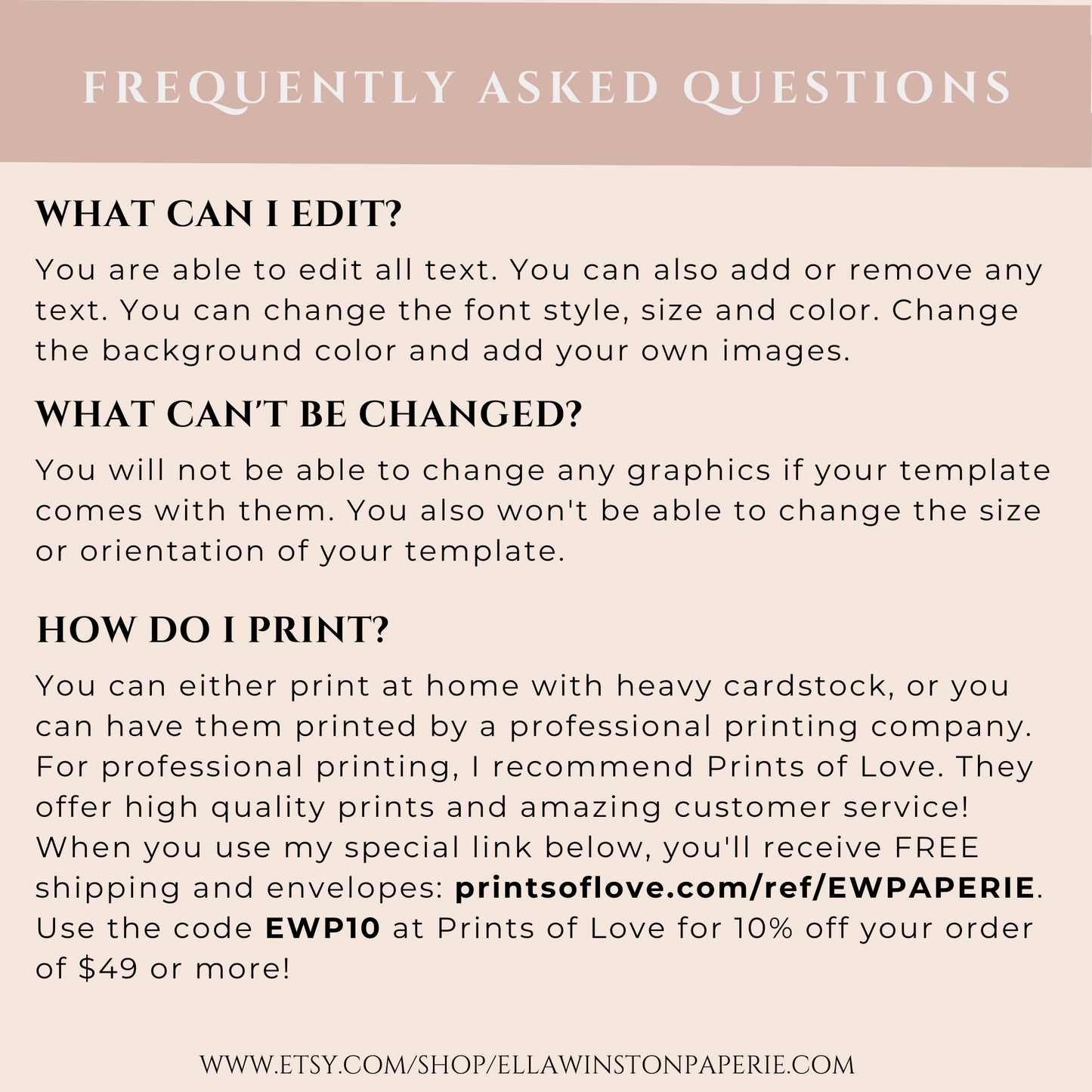 Eucalyptus Wedding Program Template EWP003