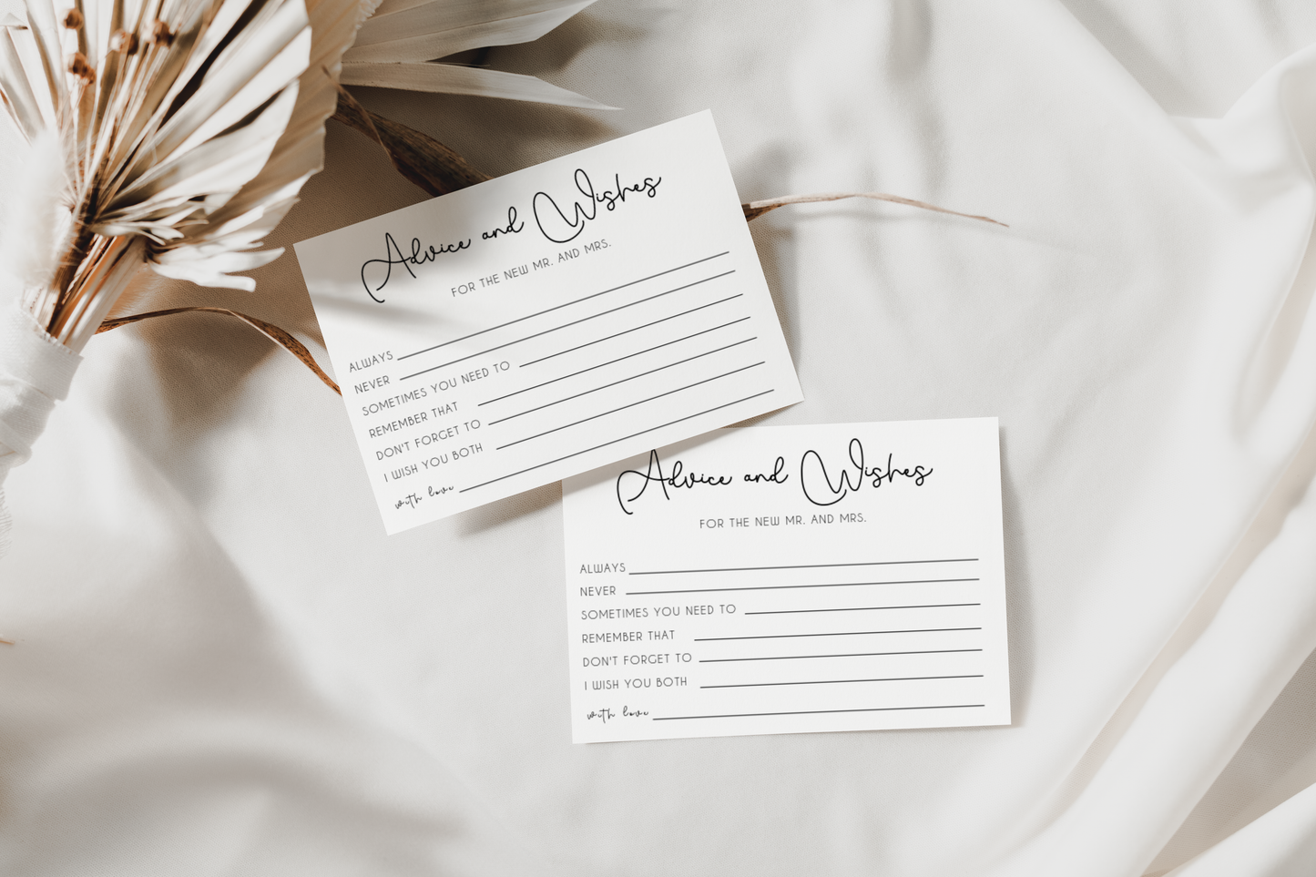 Tallulah Advice and Wishes Card Template EWP005