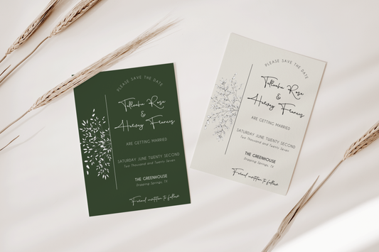 Tallulah Save the Date Invitation Template EWP005