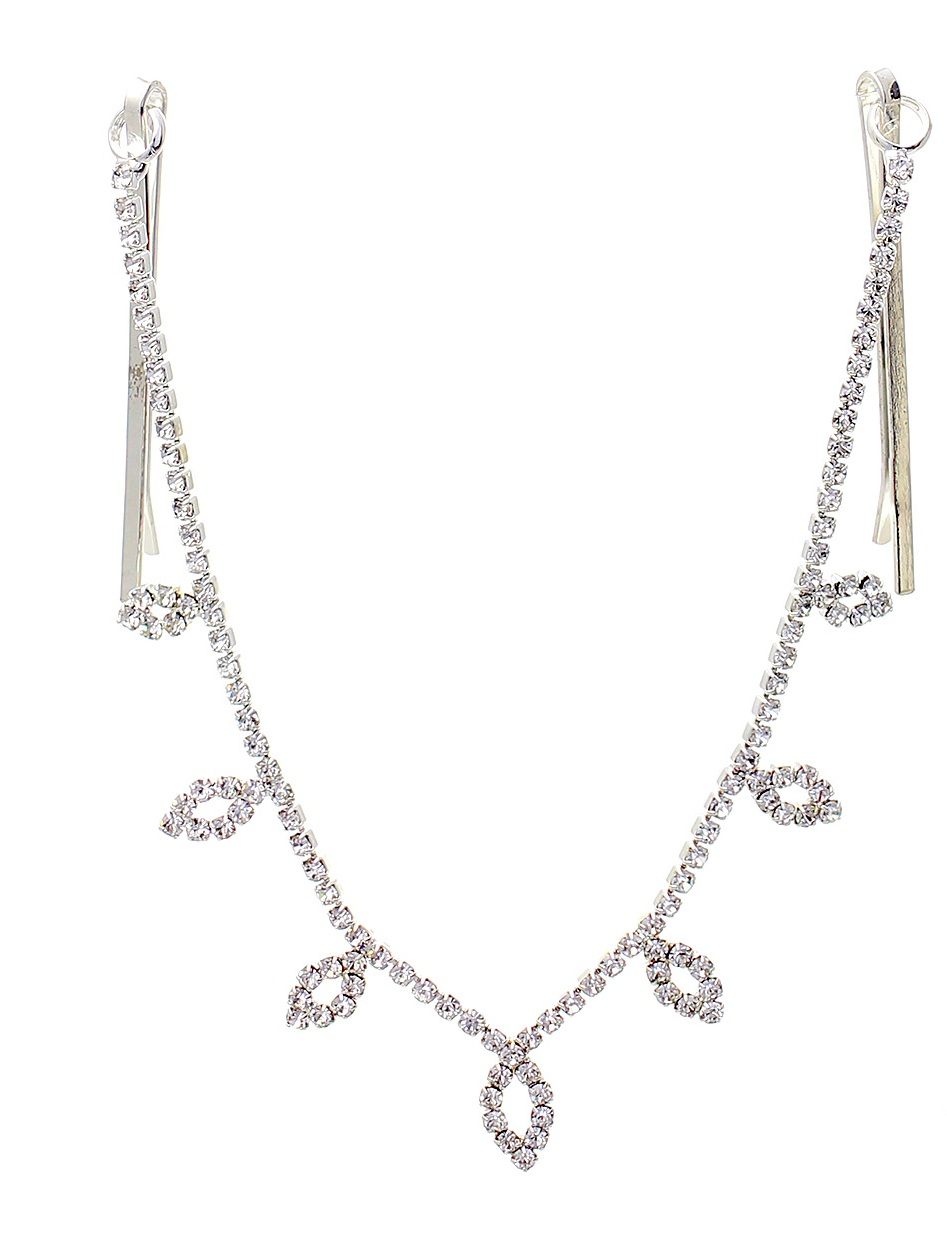 Gold or Silver Wedding Hair Chain, Hair Vine