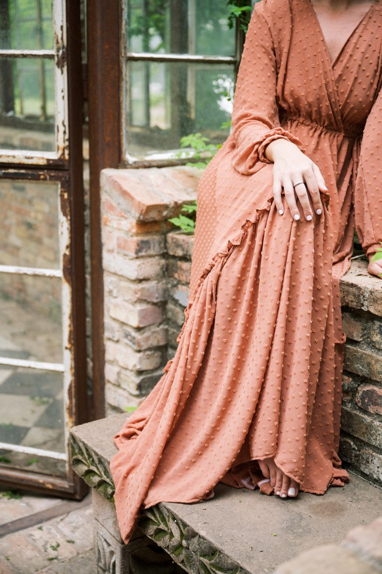 Bridal Robe With Ruffle