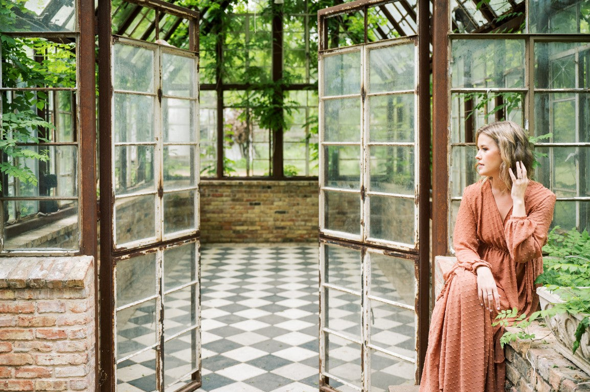 Bridal Portraits in a Greenhouse