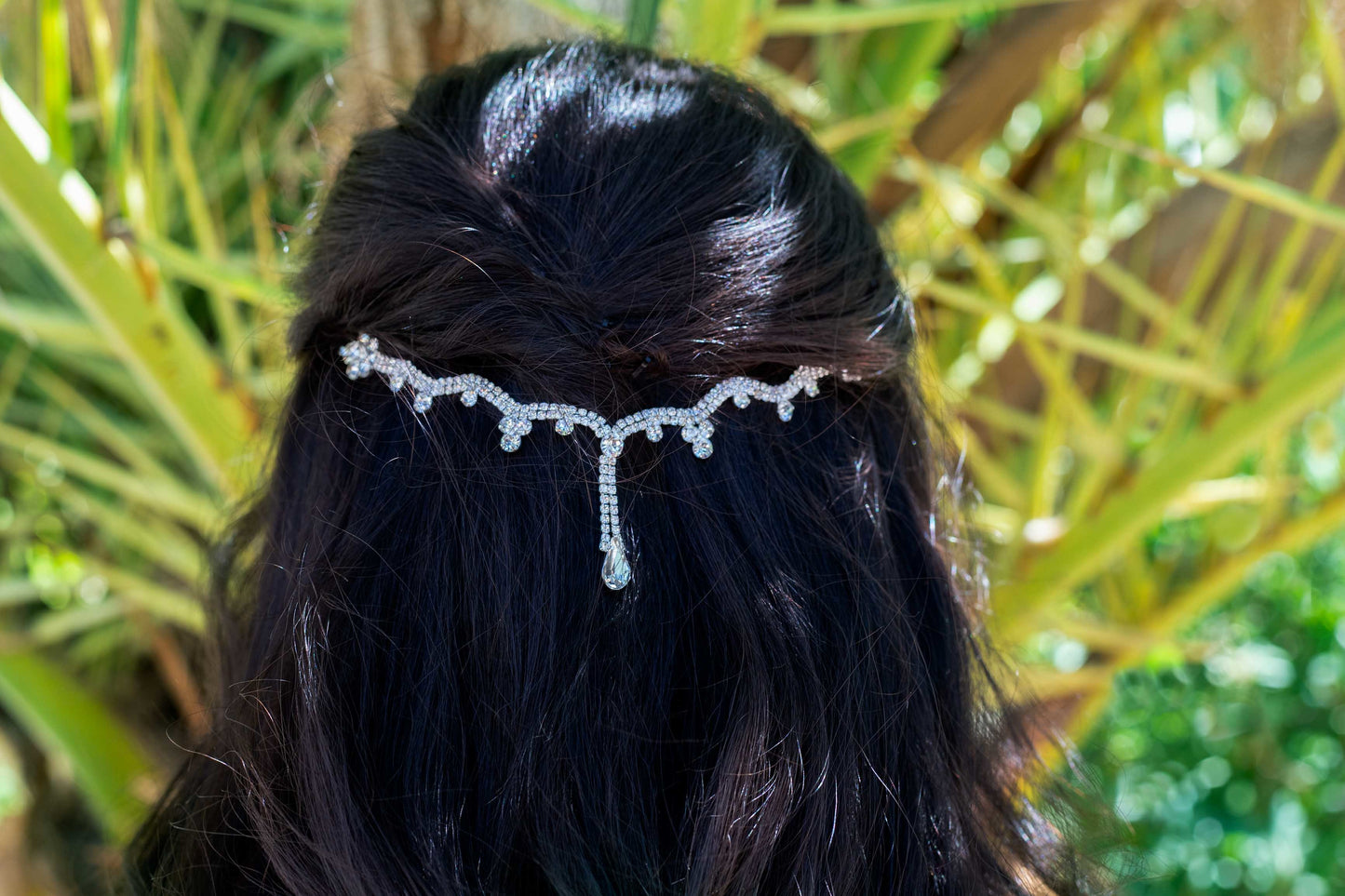 Silver Wave Hair Chain