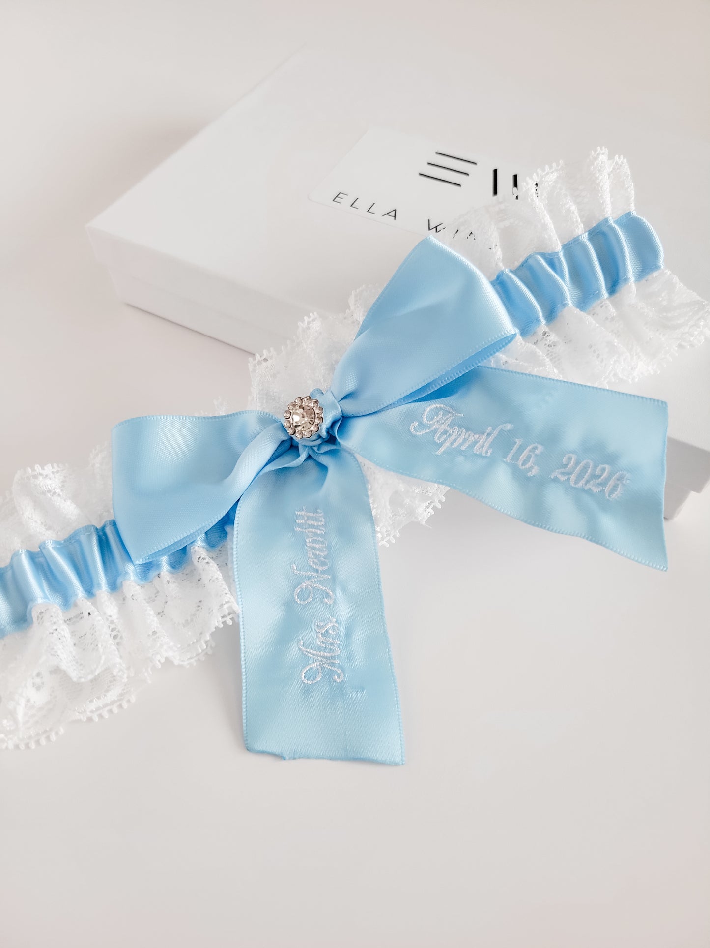 Design Your Own Embroidered Bridal Garter - Ella Winston