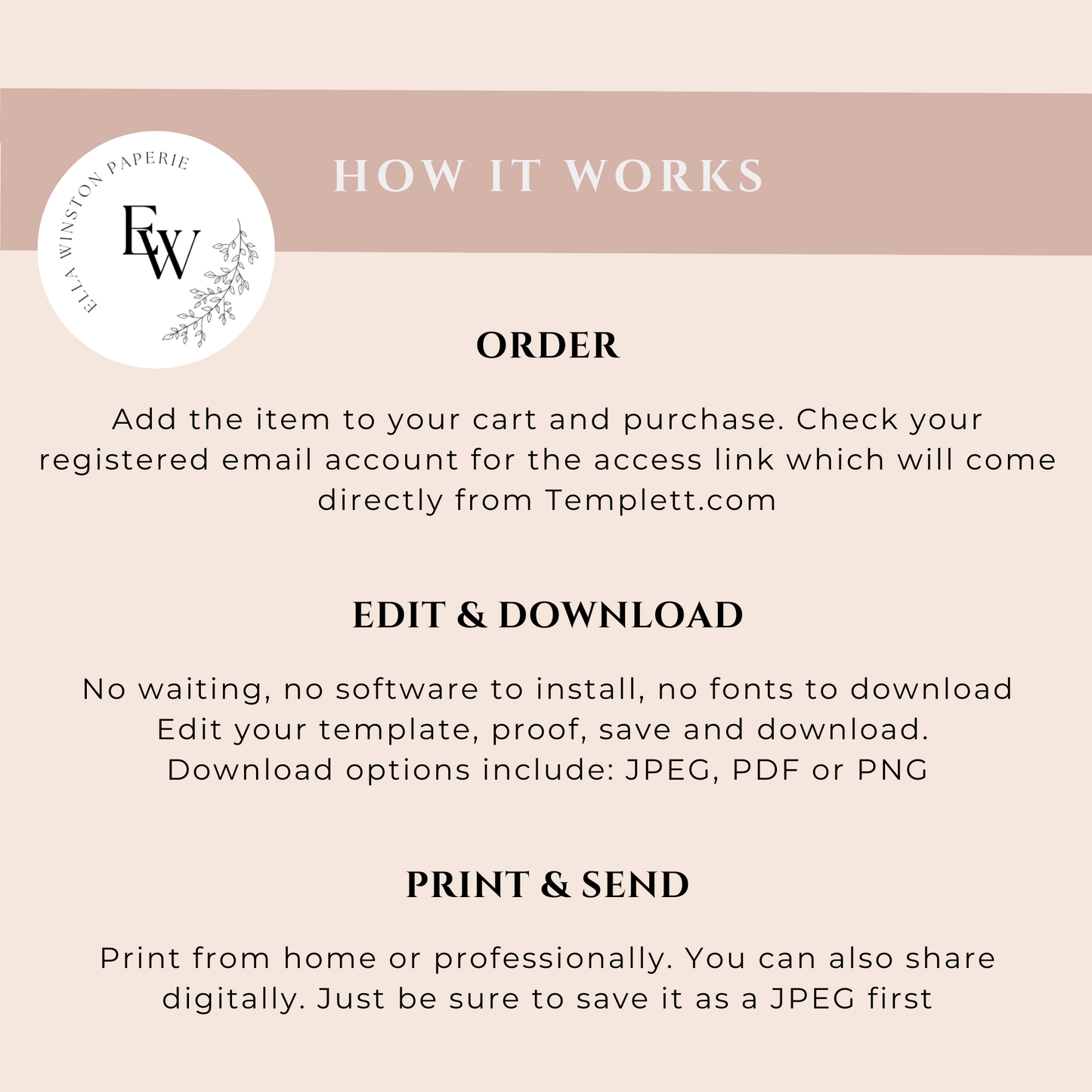 Eucalyptus Wedding Seating Chart Template EWP003