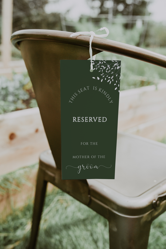 Tallulah Reserved Chair Tag Template EWP005