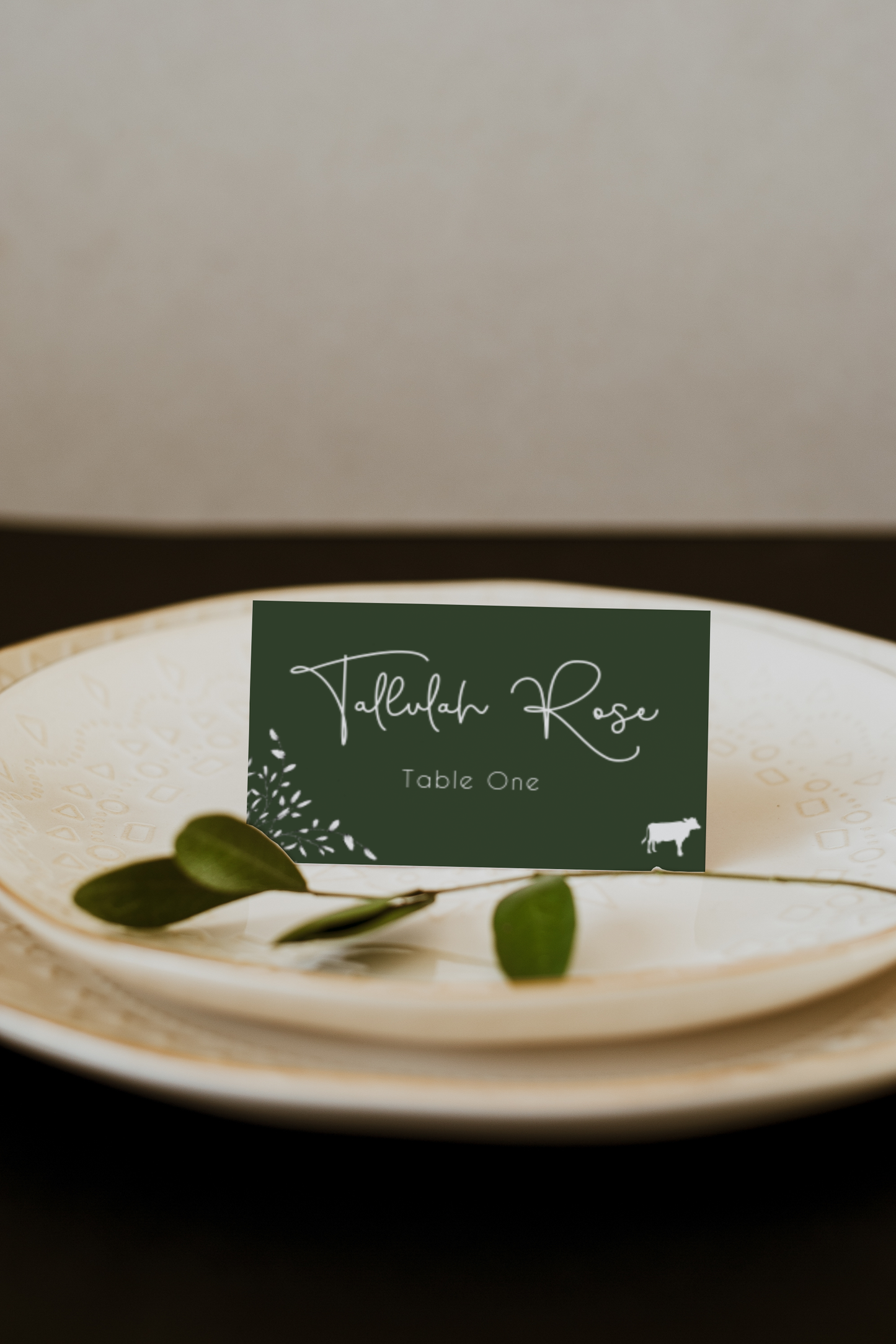 Tallulah Place Card Template With Meal Choice Icons EWP005