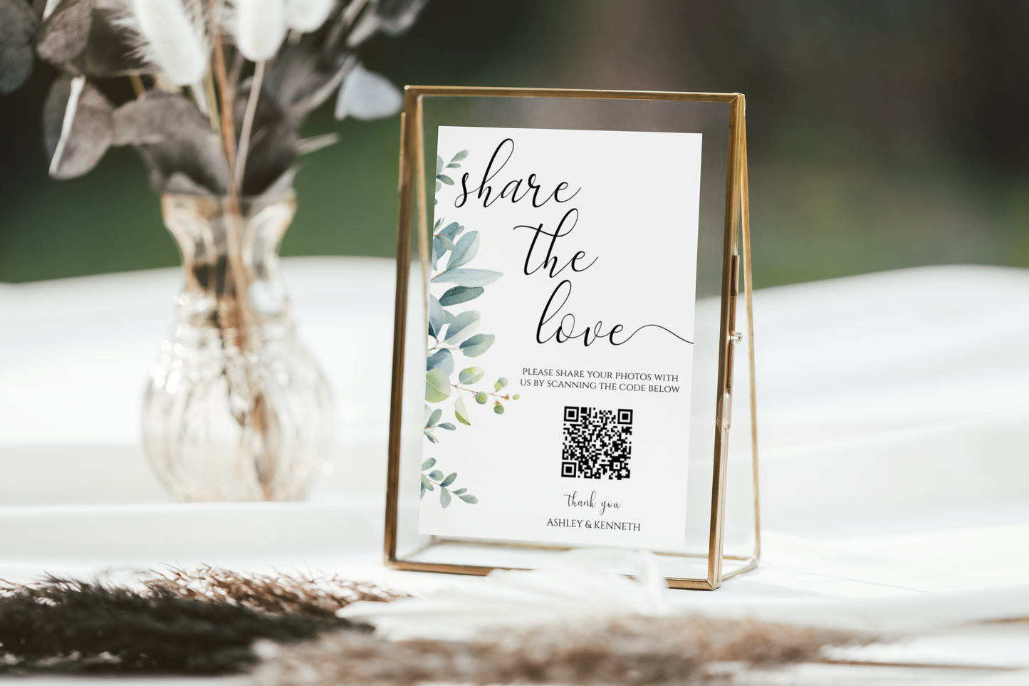 Eucalyptus Wedding Invitation and Signage Mega Bundle