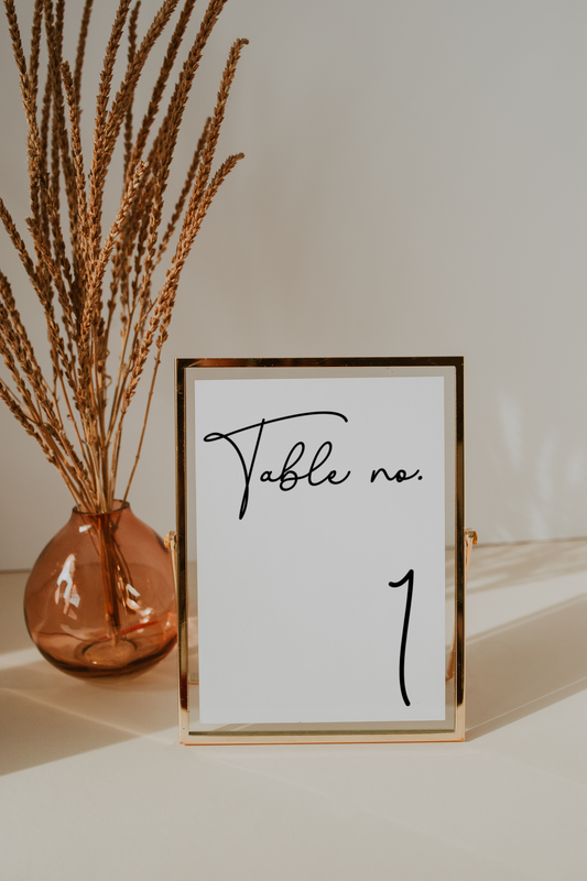 Tallulah Modern Table Numbers Template EWP005