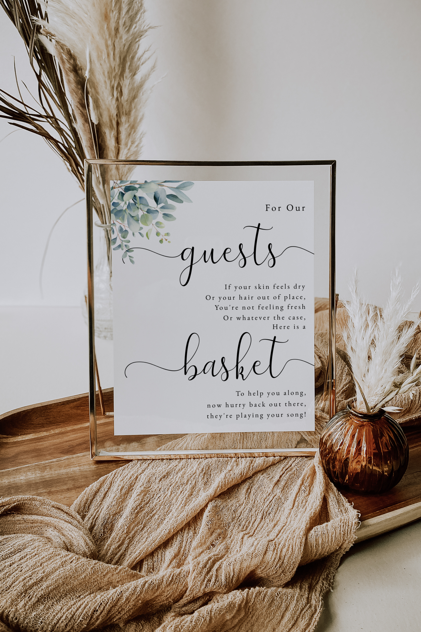 Eucalyptus Wedding Invitation and Signage Mega Bundle