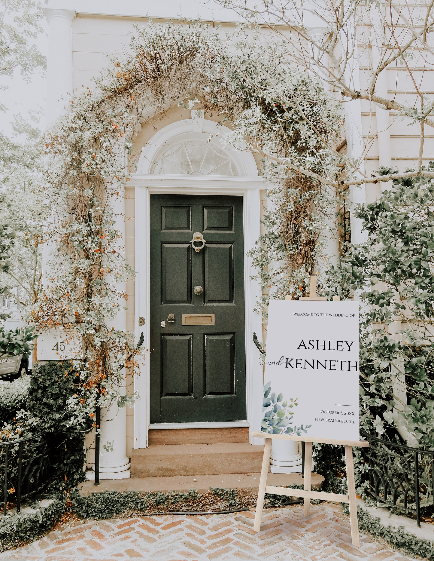 Eucalyptus Wedding Welcome Sign Template EWP003