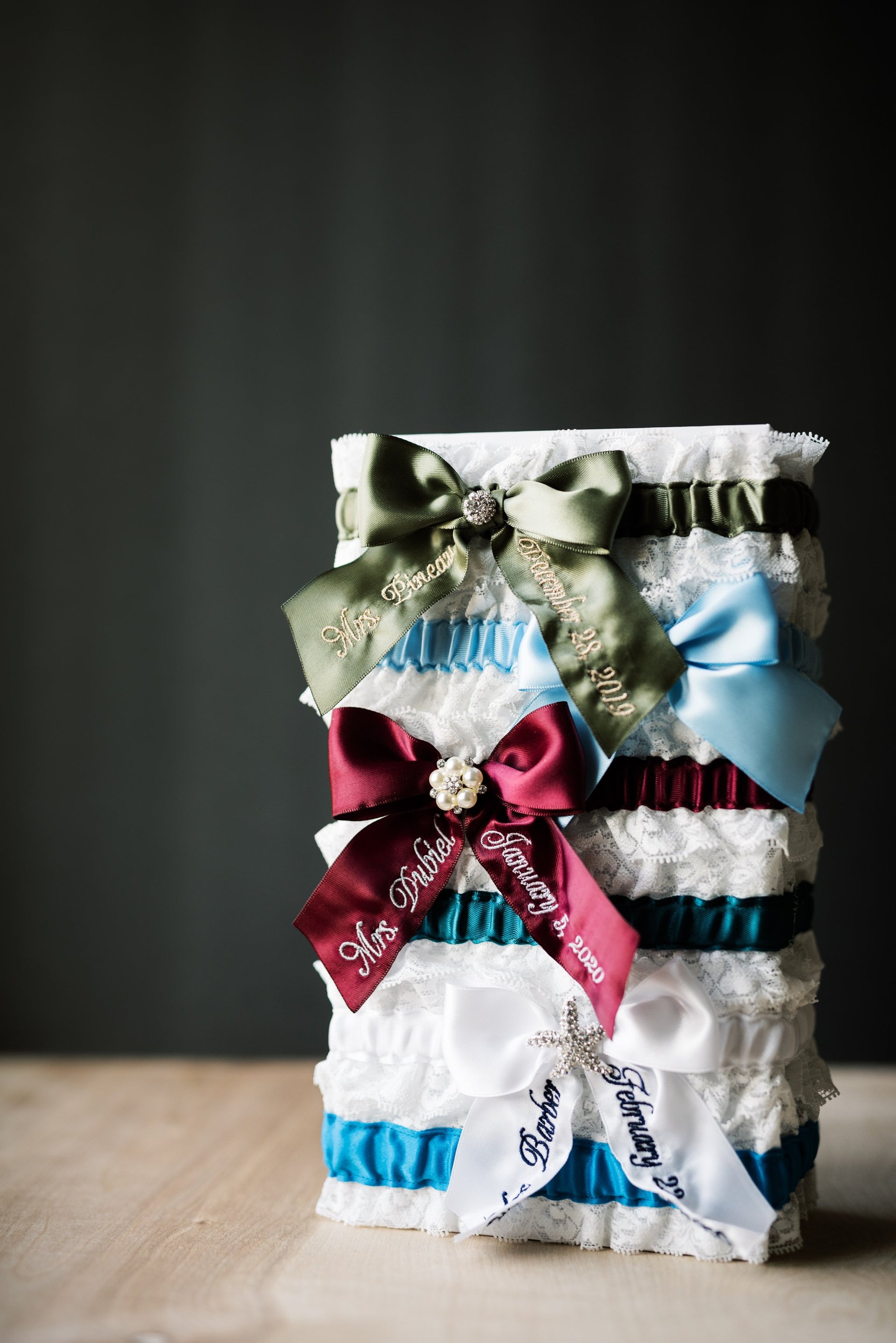 Design Your Own Embroidered Bridal Garter